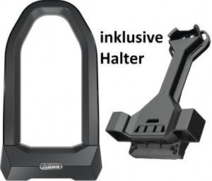 Abus Fahrradschloss Ebike GRANIT Super Extreme 2500/165HB230 & Halter USH2500 Lv15