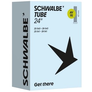Schwalbe Rollstuhlschlauch AV9S 24 Zoll ETRTO 20-540 bis 28-541 40mm Ventil