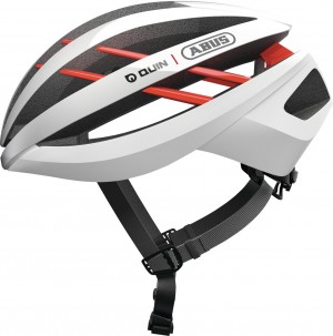 Abus Fahrradhelm Aventor QUIN polar white Größe L 57-61 cm Crash-Erkennung