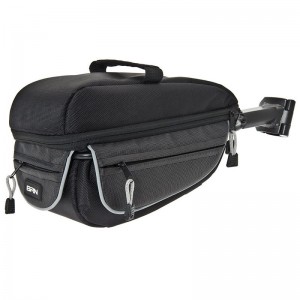 Sattelstützentasche Fahrradtasche Gepäcktasche Koffertasche Netz 8L schwarz