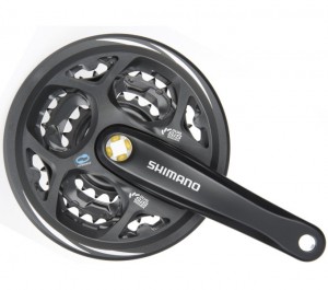 Shimano Kurbelgarnitur Altus FCM311 175mm 22/32/42T Zähne vierkant Kettenschutzring