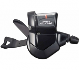 Shimano Schalthebel Alfine 11-Gang SL-S700 schwarz Ganganzeige inkl Zug + Hülle