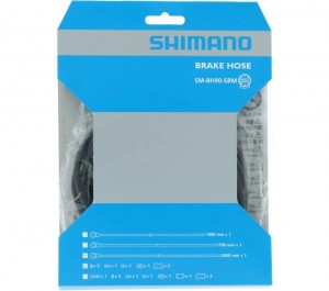 Shimano Bremsleitung XTR Banjo gerade SM-BH90-SBM 2000mm komplett schwarz