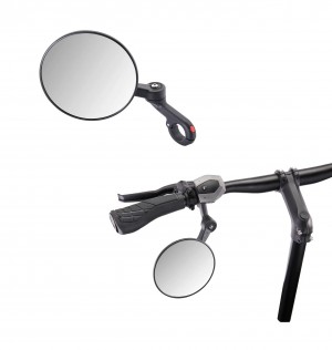 Krampe KF1 TypC links rechts Fahrradlenkerspiegel nach unten drehbar rundes Glas