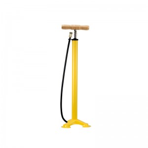 BRN Pumpe Standpumpe Fahrradpumpe Luftpumpe Vintage Retro - gelb