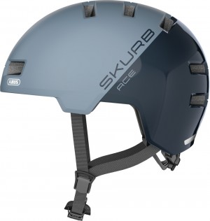 Abus Helm Skurb Ace glacier blue S 52-56 cm Fahrrad Skaten Longboard Scooter 305g