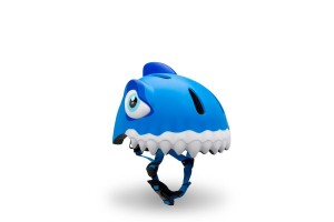 Crazy Safety Kinderhelm Hai blau 49-55cm Kopfumfang Led-Licht