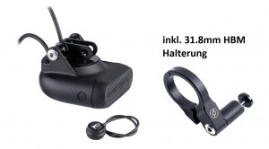 Supernova Horn 2 Hupe 12V für S-Pedelec inklusive HBM Halterung 31.8 mm robust